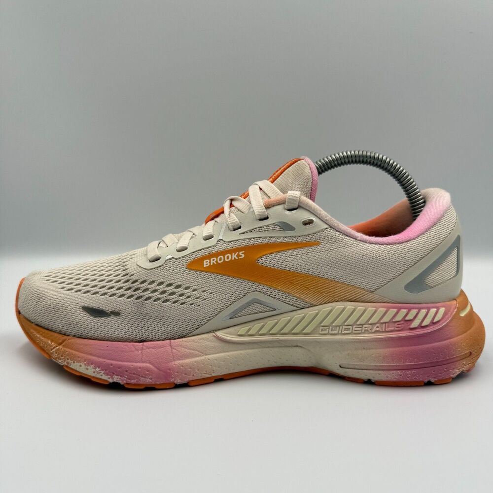 Brooks Adrenaline GTS 23 Women Size 8.5 Grey Running Shoes Sneakers 1203811B117 - Picture 2 of 9